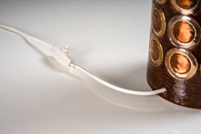  Bitossi Pair of Ceramic Table Lamps by Bitossi Miranda Sweden 1970s