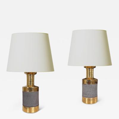  Bitossi Pair of Table Lamps by Bitossi Ceramiche