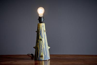  Bitossi Pair of Table Lamps with cratered Glaze 2 by Bitossi