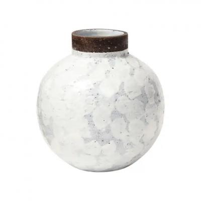  Bitossi Raymor Bitossi White Ball Vase Ceramic Signed