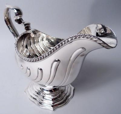  Black Starr Frost Pair of Black Starr Frost French Classical Louis XVI Gravy Boats