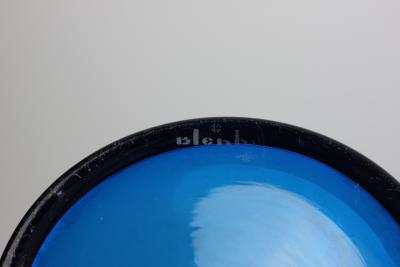  Blenko Glass Co Large Persian Blue Triangle Glass Pitcher by Blenko Glass Co United States