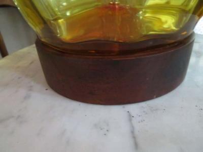  Blenko Glass Co Stunning Amberina Orange Red Blenko Lamp Mid Century Modern