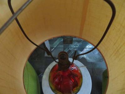  Blenko Glass Co Stunning Amberina Orange Red Blenko Lamp Mid Century Modern