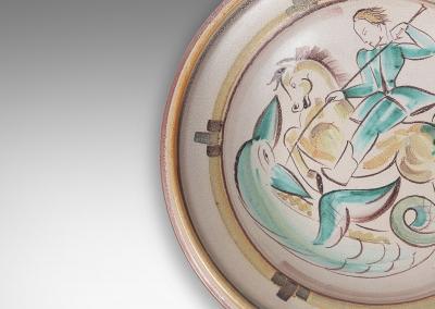  Bo Fajans Hanging Platter Bowl by Maggie Wibom for Bo