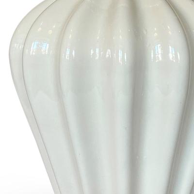  Bo Fajans Large Lobed Swedish Modern Vase by Ewald Dahlskog