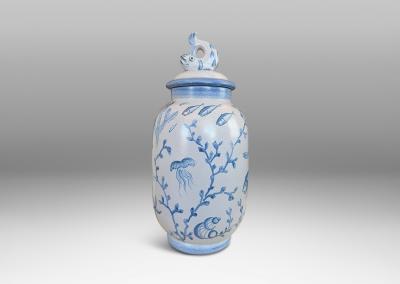  Bo Fajans Monumental Lidded Urn by Eva Jancke Bj rk for Bo