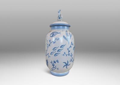  Bo Fajans Monumental Lidded Urn by Eva Jancke Bj rk for Bo