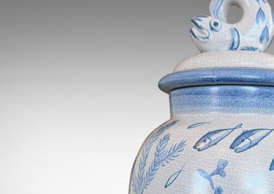  Bo Fajans Monumental Lidded Urn by Eva Jancke Bj rk for Bo