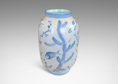  Bo Fajans Monumental Lidded Urn by Eva Jancke Bj rk for Bo