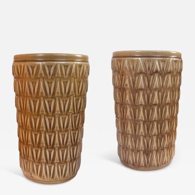  Bo Fajans Pair of Vases by Ewald Dahlskog for Bo