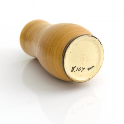  Bo Fajans Scandinavian Modern EWALD DAHLSKOG GOLDEN GLAZED VASE BO FAJANS SWEDEN 1930