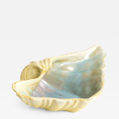  Bo Fajans Scandinavian Modern HALF SHELL CERAMIC BOWL by EWALD DAHLSKOG