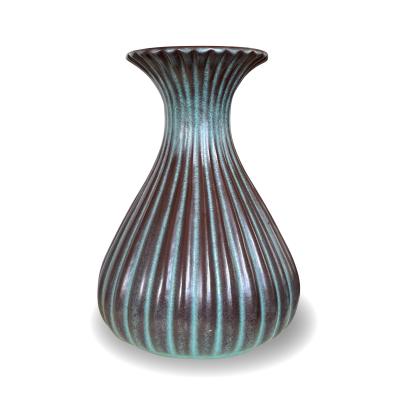  Bo Fajans Selection of Swedish Modern Vases with Lava Glaze by Ewald Dahlskog