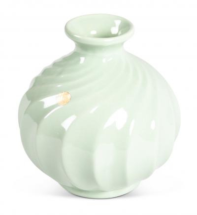  Bo Fajans Vase in Celadon Glaze by Ewald Dahlskog