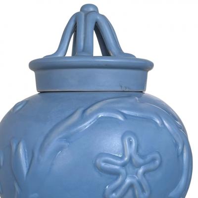  Bo Fajans Whimsical Marine Themed Lidded Urn by Eva Jancke Bj rk for Bo Fajans