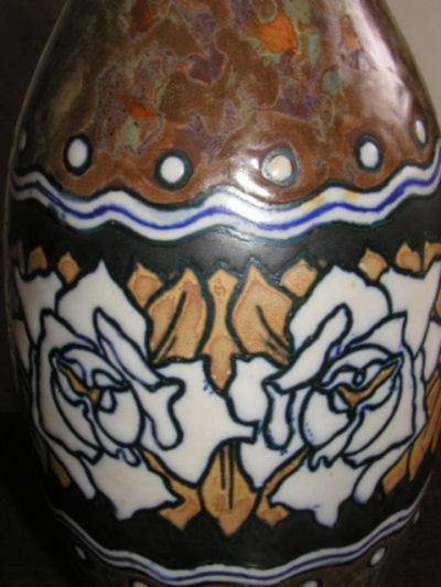 Boch Fr res Keramis Co 1930s Boch Stoneware Vase