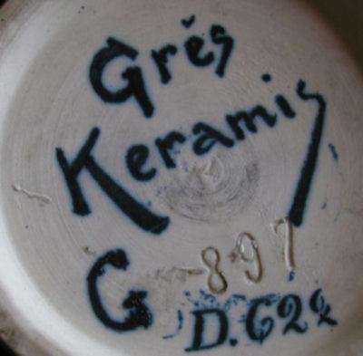  Boch Fr res Keramis Co 1930s Boch Stoneware Vase