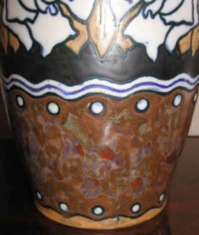  Boch Fr res Keramis Co 1930s Boch Stoneware Vase
