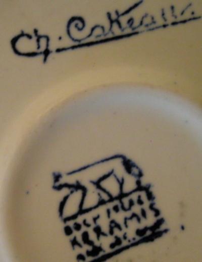  Boch Fr res Keramis Co Catteau Boch Keramis Plate Bowl