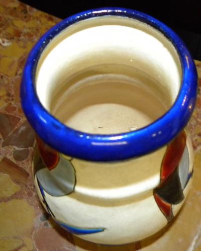  Boch Fr res Keramis Co Catteau Era Ceramic Art Deco Vase with Bird
