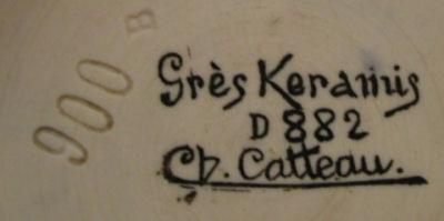  Boch Fr res Keramis Co Charles Catteau Vase