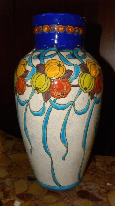  Boch Fr res Keramis Co Large Charles Catteau Boch Ceramic Vase