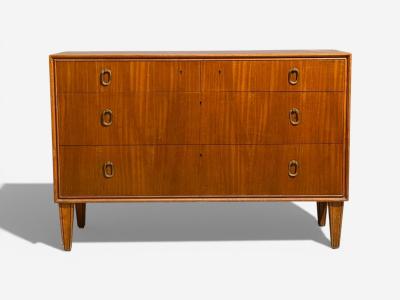  Bodafors Axel Larsson Swedish Modern Chest of Drawers Mahogany Veneer Sweden 1940s