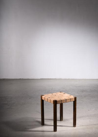  Bodafors Axel Larsson Webbed Stool for SMF Bodafors Sweden 1929