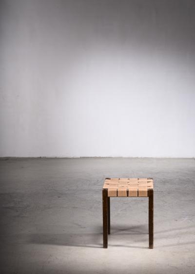  Bodafors Axel Larsson Webbed Stool for SMF Bodafors Sweden 1929