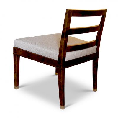  Bodafors Pair of Art Deco slipper chairs in stained birch by Bodafors