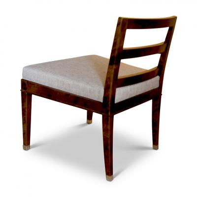  Bodafors Pair of Art Deco slipper chairs in stained birch by Bodafors