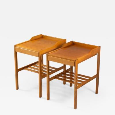  Bodafors Scandinavian Midcentury Bedside Tables by Bertil Fridhagen for Bodafors 1960s