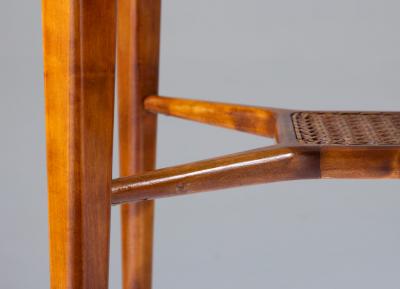  Bodafors Swedish Modern Coffee Table in Birch Glass and Rattan by Bodafors 1940s