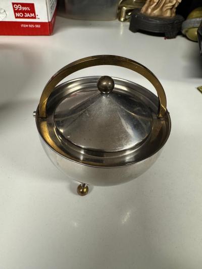  Bodum Carsten Jorgensen for Bodum Stainless Steel and Brass Ball Tea Set 3 pcs 