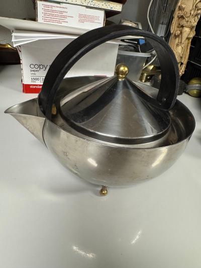  Bodum Carsten Jorgensen for Bodum Stainless Steel and Brass Ball Tea Set 3 pcs 