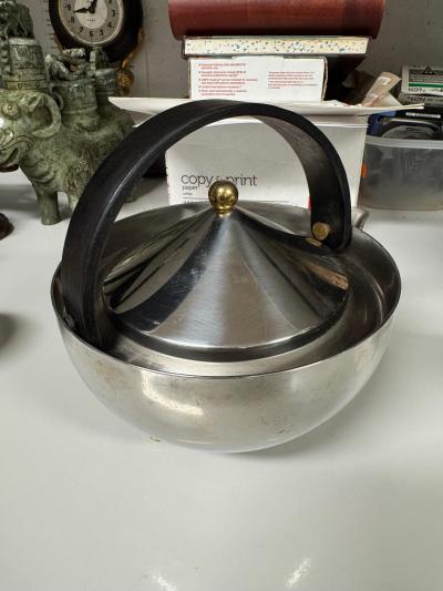  Bodum Carsten Jorgensen for Bodum Stainless Steel and Brass Ball Tea Set 3 pcs 