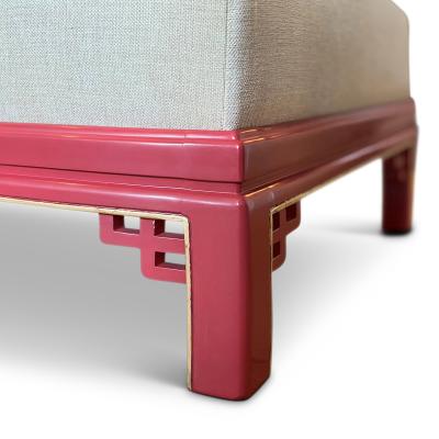  Boet Sweden Exceptional Daybed in Vermillion Lacquer by Otto Schulz for Boet