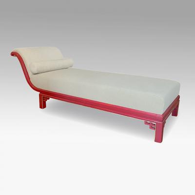  Boet Sweden Exceptional Daybed in Vermillion Lacquer by Otto Schulz for Boet