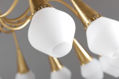  Bohlmarks AB Scandinavian Midcentury Starburst Chandeliers in Brass by B hlmarks Sweden