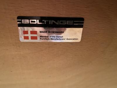  Boltinge MID CENTURY DANISH MODERN DINING TABLE WITH SIX CHAIRS