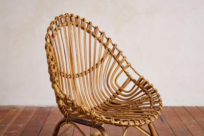  Bonacina Bamboo Chairs attributed to Bonacina