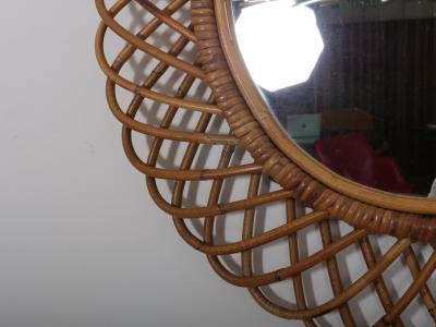  Bonacina Bonacina cane work circular mirror