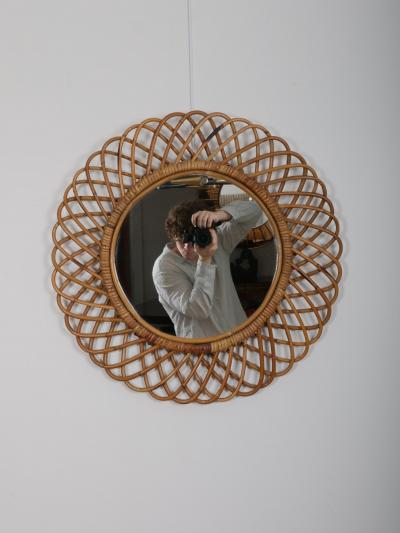  Bonacina Bonacina cane work circular mirror