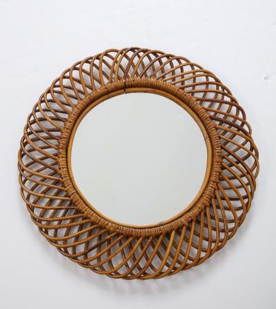  Bonacina Circular Bamboo Bonacina Wall Mirror