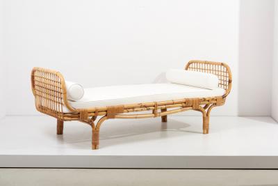  Bonacina One of two new upholstered Daybeds by Bonacina Italy 1950s