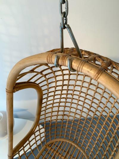 Bonacina Rattan Egg Cage Armchairs by Bonacina Italy