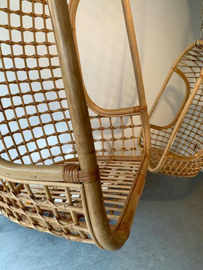 Bonacina Rattan Egg Cage Armchairs by Bonacina Italy