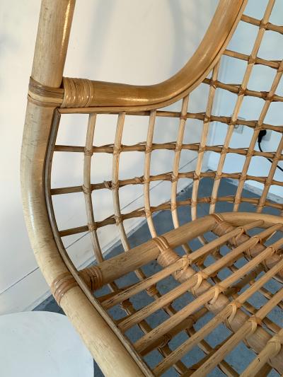 Bonacina Rattan Egg Cage Armchairs by Bonacina Italy