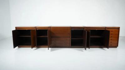  Borsani Tecno Mid Century Modern Wooden Sideboard Tecno Borsani Italy 1960s